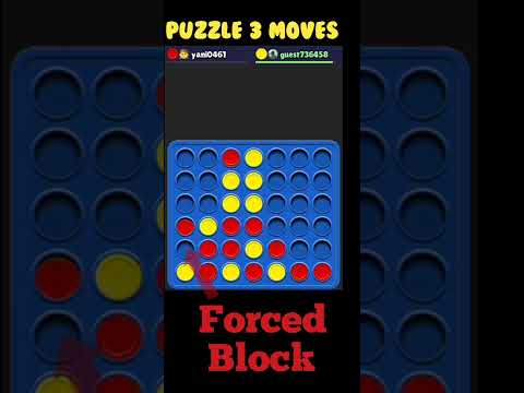 connect 4 puzzle 3 moves yellow