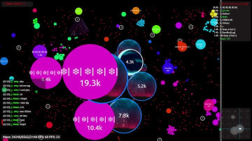 Agar.io Takeove #34 vs 6 (FEED KILL)