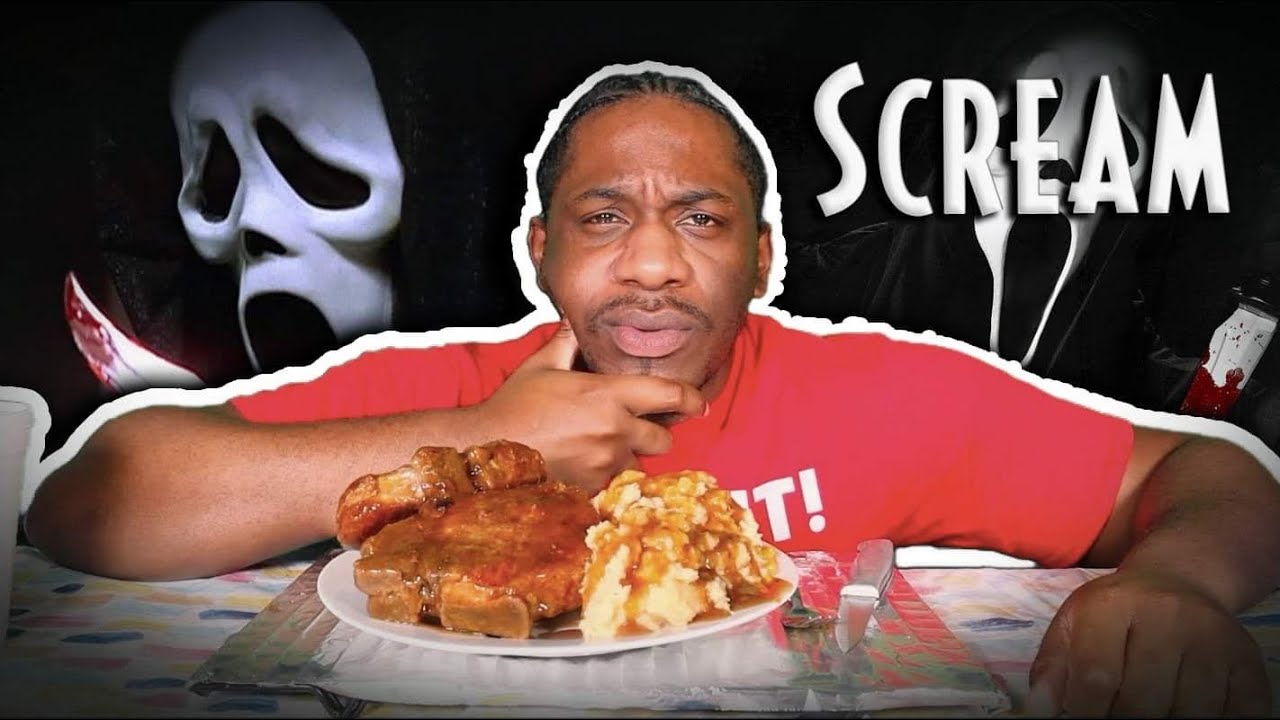 Тушеные свиные отбивные MUKBANG | Франшиза Scream