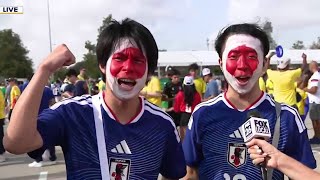 Brazil vs Japan: Fans make score predictions at FIFA World Cup match in Houston