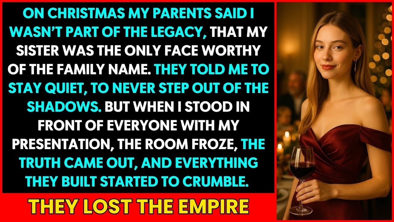 On Chistmas, My Parents Cut Me Out of the Family Legacy for My Sister—Until My Presentation, Then...