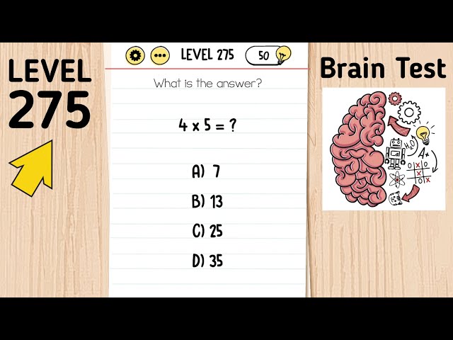 Brain Test Level 275 What is the Answer in 2023