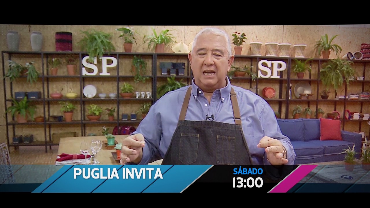 Este sábado no te podés perder la cita del mediodía, Puglia Invita con Martín Bossi, a las 13:00 hs. por Canal 10.