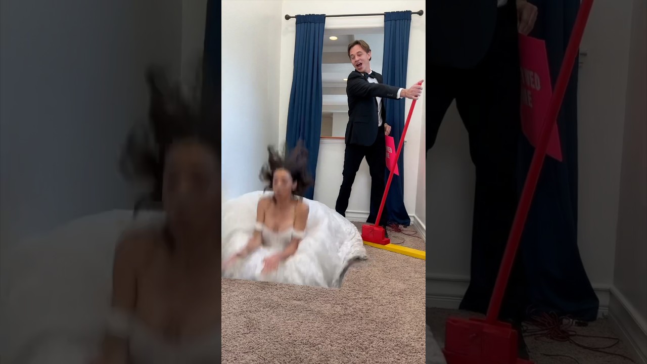 Bride falls thru the floor! 😱