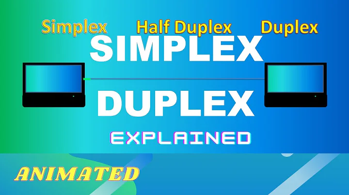 Simplex, Half Duplex, Full Duplex Explained|| Computer Science ||Animated Video