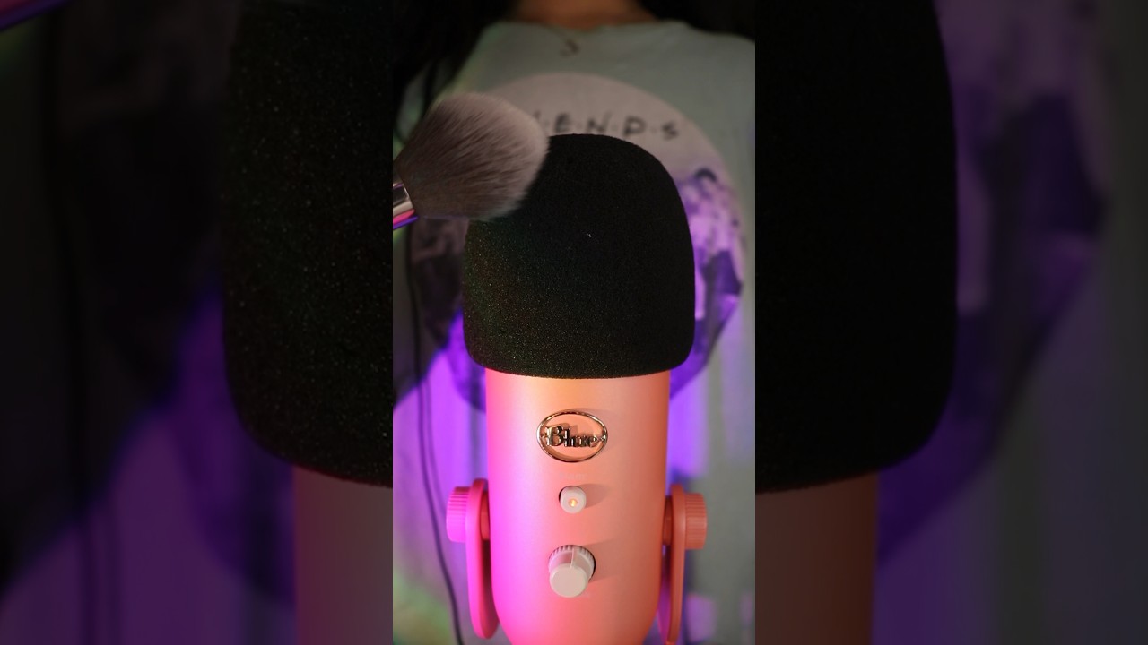 ASMR MIC BRUSHING TO HELP YOU RELAX 🎙️✨ 