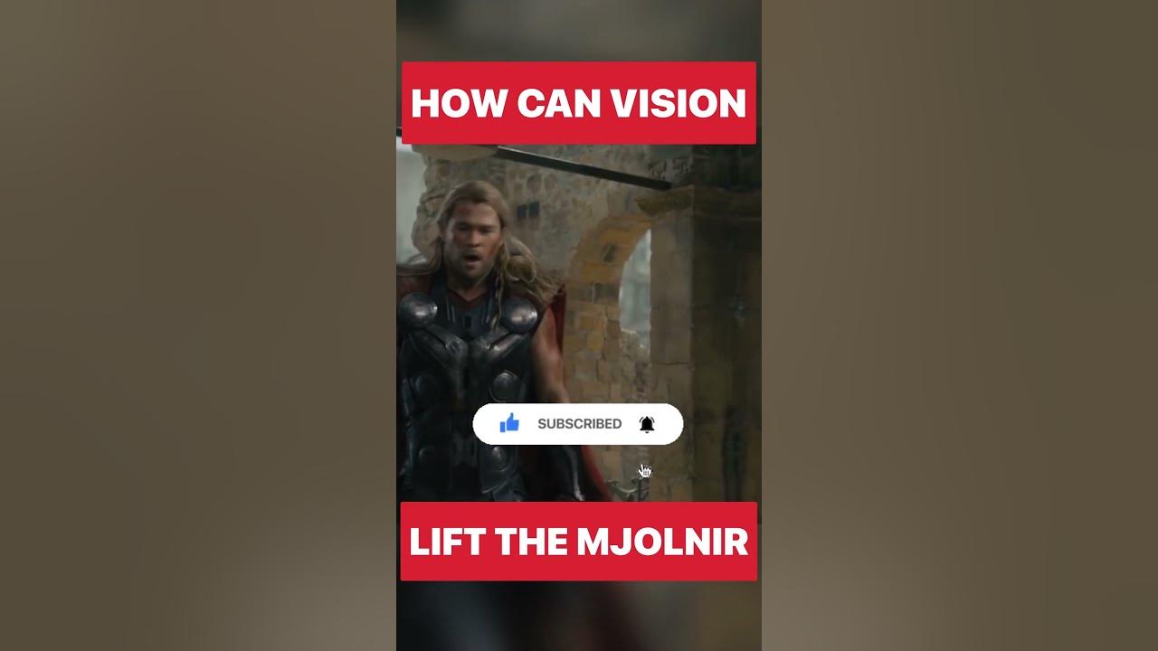 How Can Vision Lift The Mjolnir mcu YouTube