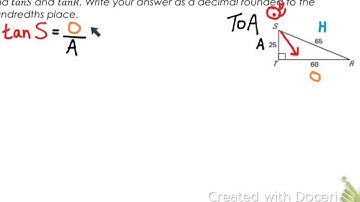 Geometry 8.3a - Apply Trigonometric Ratios *Example 3* (Part 4 of 4)