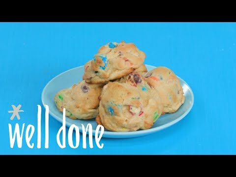 How To Make M&M Drop Cookies | Recipe | Well Done