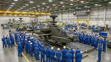 Inside the AH-64 Apache Factory –Building the World’s Most Advanced Attack Helicopter (Full Process)
