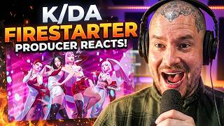 Music Producer Reacts to K/DA - FIRESTARTER For The First Time!