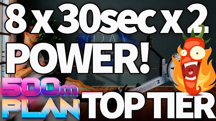 19 Minute Max Power Sprint Workout - Build Explosive Speed | 500m Plan Week 4 Row 2 | RowAlong