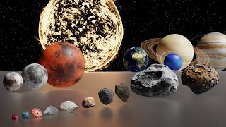 Solar System Top 100 Objects 3D Size Comparison!
