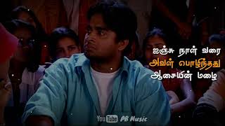 Anju naal varai aval - minnale | Tamil lyrics song What's app status video