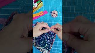 How to hand stitch a zipper #slowstitch