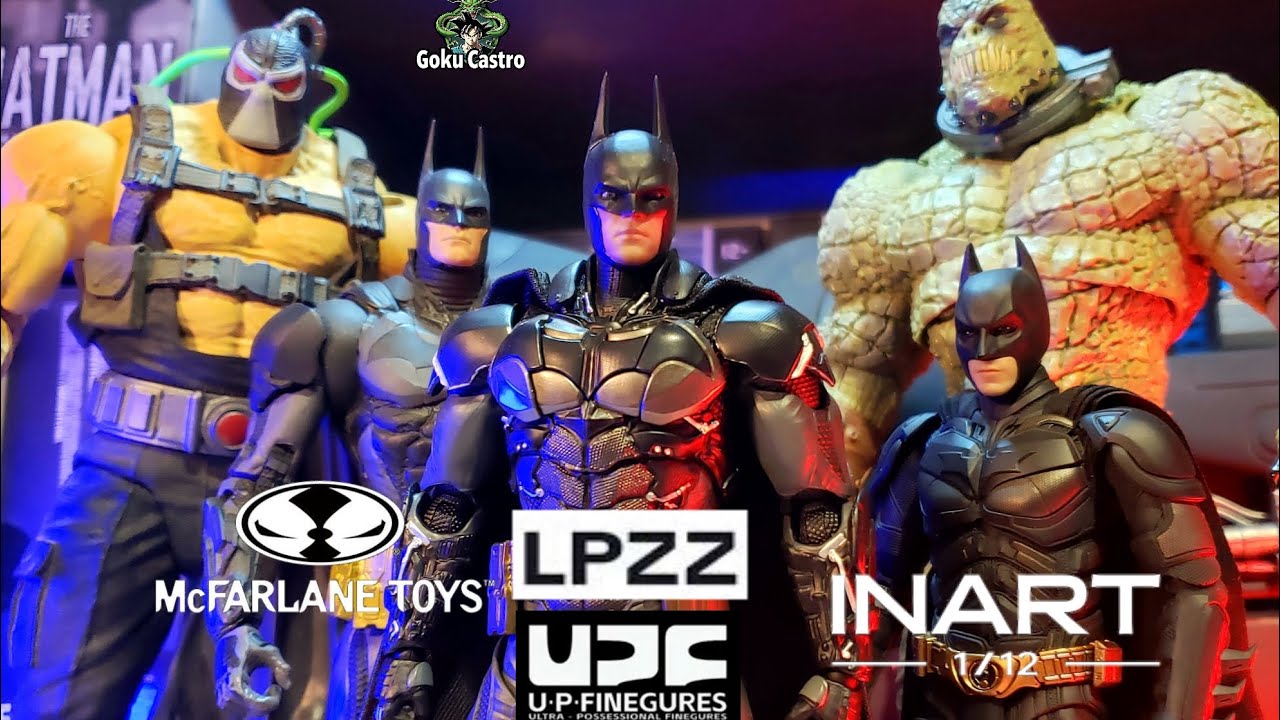 Batman Arkham Knight LPZZ 🆚 InArt 🆚 Mcfarlane. Comparativo Bane Killer Croc...The Best Batman Ever? 