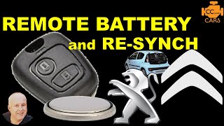 New Citroen C1 Remote Battery & Re-Synch to Car