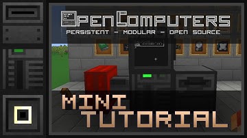 OpenComputers Mini Tutorial [ENGLISH] Setting up a computer [v1.5]