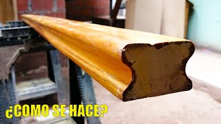HOW TO MAKE AN EASY WOODEN HANDRAIL - CARPENTRY - LUIS LOVON