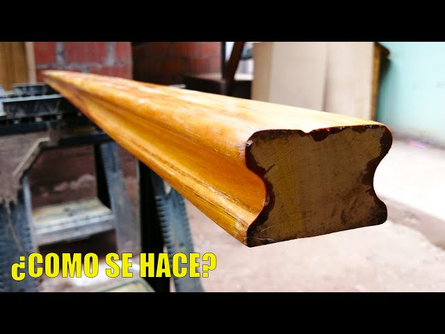 COMO HACER UN PASAMANOS DE MADERA FACIL - CARPINTERIA - LUIS LOVON 