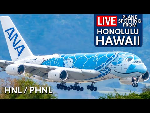 Live Planespotting at HNL/PHNL Honolulu Airport | Real-Time Arrivals & Departures! Sept 9 2025