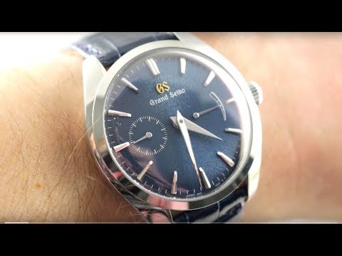 Grand Seiko SBGK005 Elegance BLUE Iwate Dial Luxury Watch Review - YouTube