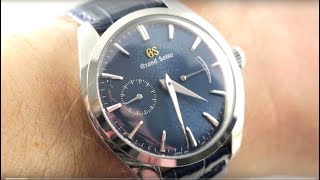 Grand Seiko SBGK005 Elegance BLUE Iwate Dial Luxury Watch Review - YouTube