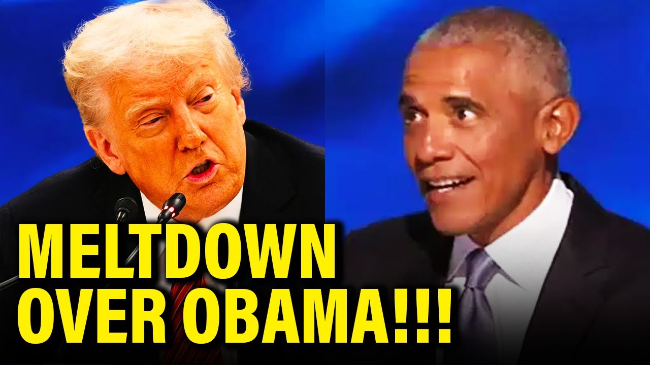 SCARED Trump TERRORIZES HIMSELF in Public OVER OBAMA