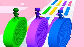 LAYERS ROLL game BEST COLOR GAME 🌈👮‍♂️💕 Gameplay All Levels Walkthrough iOS, Android New Game 3D Pro