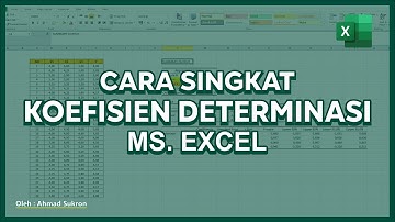 Tutorial Excel: Uji Koefisien Determinasi EXCEL ➡️ R Square Excel‼️