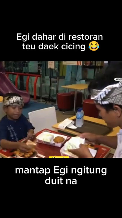 Egi dahar di restoran teu daek cicing #egi #kangdedymulyadi #kdm