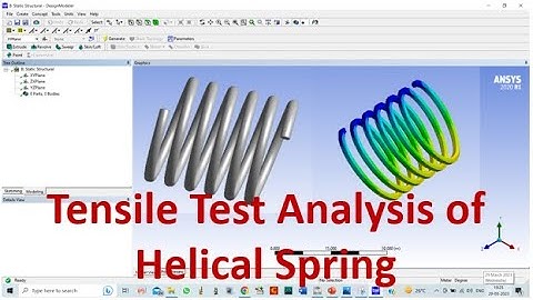 Tensile Test on Helical Spring in Ansys || Ansys Workbench || Simulation of Helical Spring