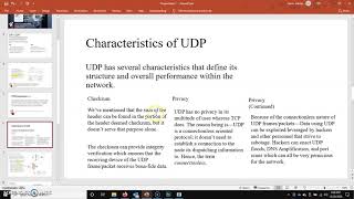 The UDP Protocol
