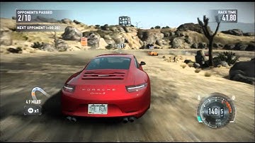 Need For Speed The Run Demo / Extreme Mode / Desert Hills / porsche carrera s