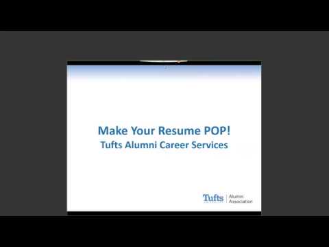 Make Your Resume POP!