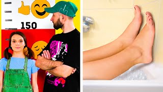 SHORT PEOPLE vs. TALL PEOPLE PROBLEMS || ANNOYING EVERYDAY THINGS