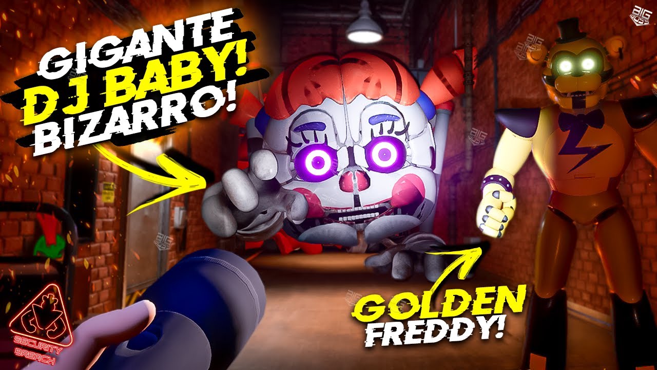 GIGANTE DJ MUSIC BABY persegue GREGORY e o GOLDEN FREDDY! - Five