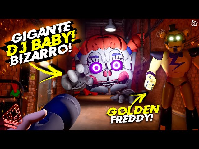 GIGANTE DJ MUSIC BABY persegue GREGORY e o GOLDEN FREDDY! - Five