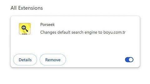 Porseek browser hijacker - how to remove?