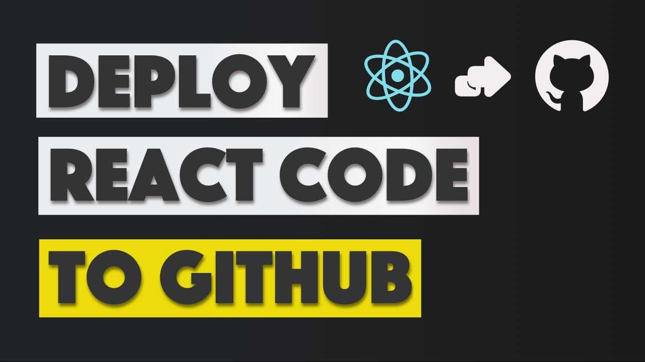 How to Push/Deploy React js App to Github #reactjs #github - YouTube