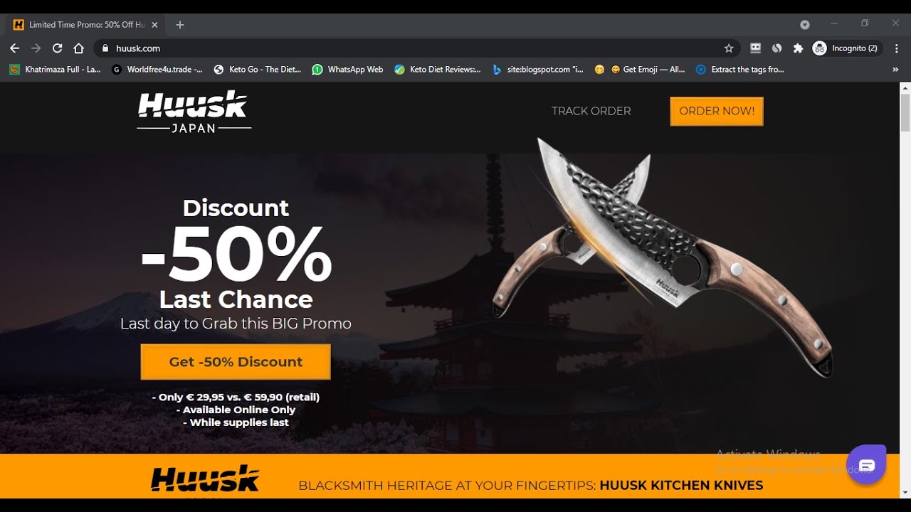 Huusk ! Huusk Knives Scam ! Huusk Reviews ! Watch Full