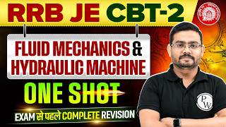 Fluid mechanics & Hydraulic Machine in ONE SHOT 🔥| Mechanical Engineering | RRB JE CBT 2 Preparation