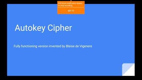 Cipher 05- Autokey Cipher