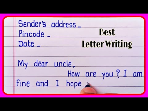 Write a letter to your uncle thanking him for the birthday gift - Informal letter writing in English