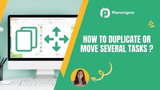 How to duplicate and move several tasks at the same time with PlanningPME