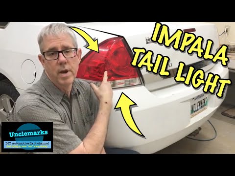 How to replace a tail light bulb on Chevy Impala (EP 120) 2006 to 2013 Similar on other vehicles.