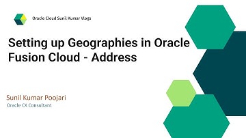 Setting up Geographies in Oracle Fusion Cloud | Address | Intial Setup | Import Geography
