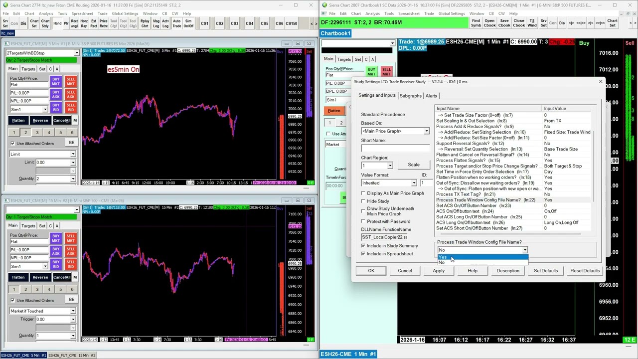 Sierra Chart Local Trade Copier update