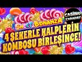 Sweet Bonanza | 4 ŞEKERLE EFSANE KOMBO BİRLEŞTİ | BIG WIN #sweetbonanzarekor #bigwin #slot