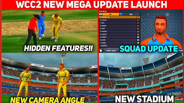 Wcc2 New Mega Update Launch | Squad Update & Many More !! Wcc2 New Update | Wcc2 Update Gameplay